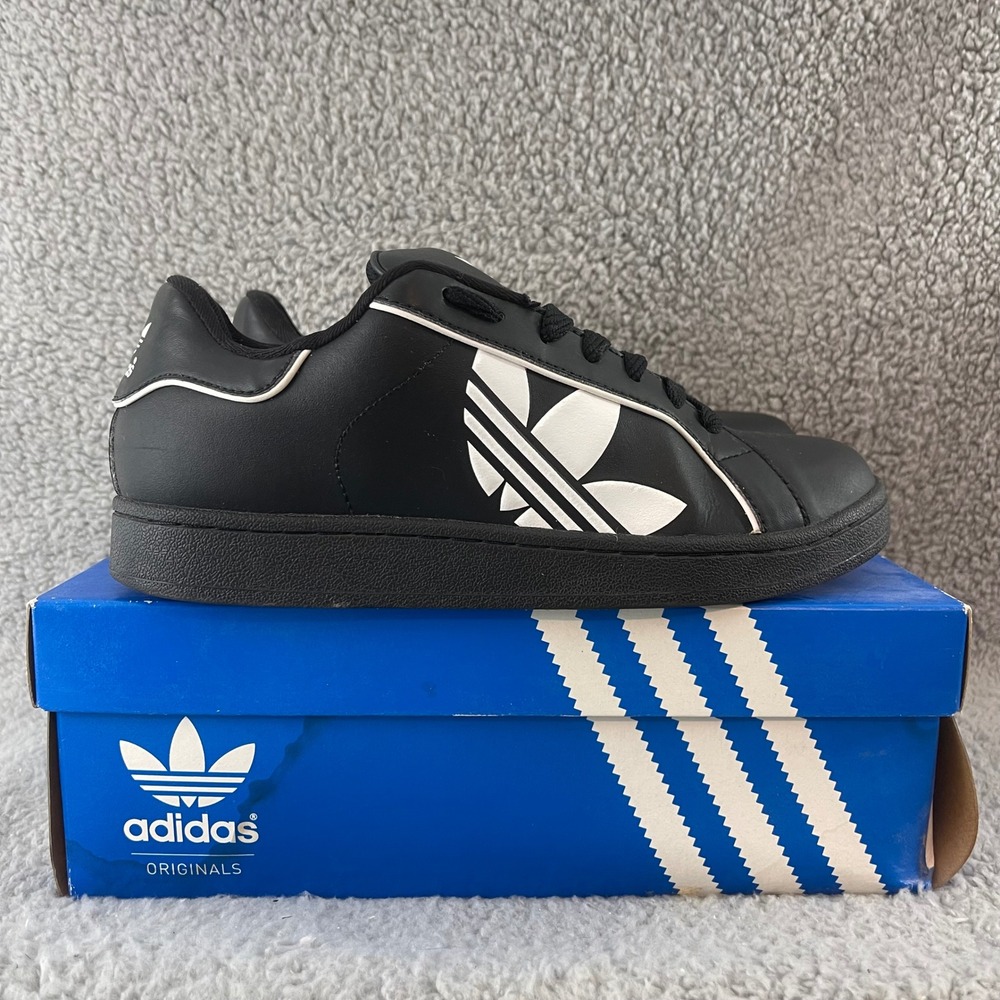 Adidas Original Master ST Mens Size 8 Black White Skate Casual VTG Shoes 046287‎